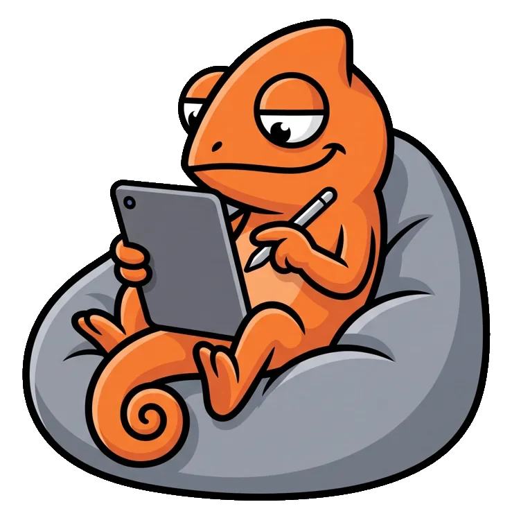 The Contigo chameleon, creative and content