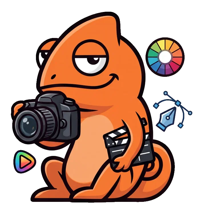 The Contigo chameleon, video, photography and graphics